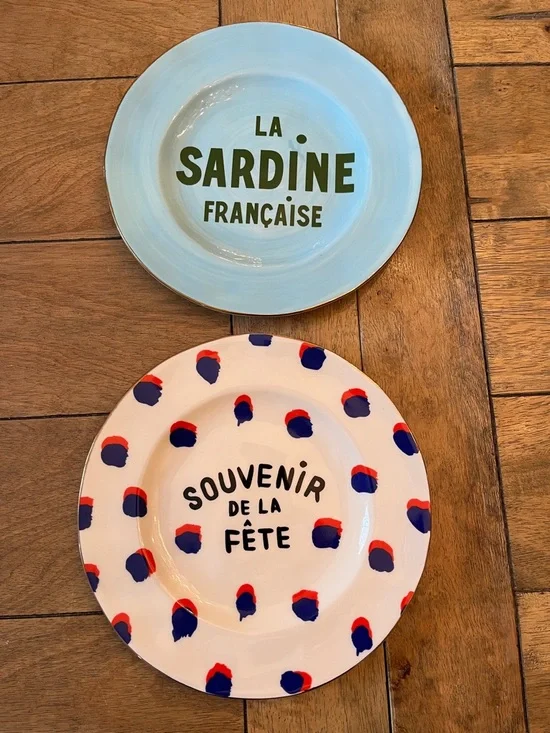 Clare V. for Anthropologie Maisonette Dessert Plates Set of 2 - Picture 1 of 8